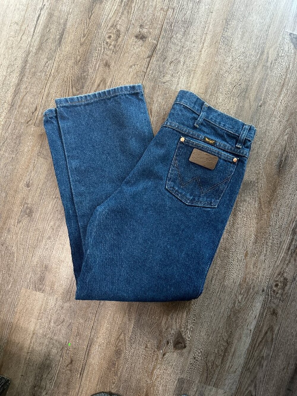 Wrangler Mens Size 36x30 Cowboy Cut Slim Fit Jeans Straight Leg 936 Dark Wash